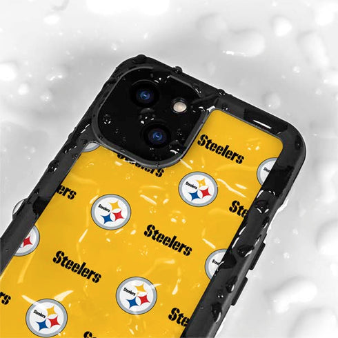NFL Pittsburgh Steelers Blitz Series iPhone 15 Waterproof Case